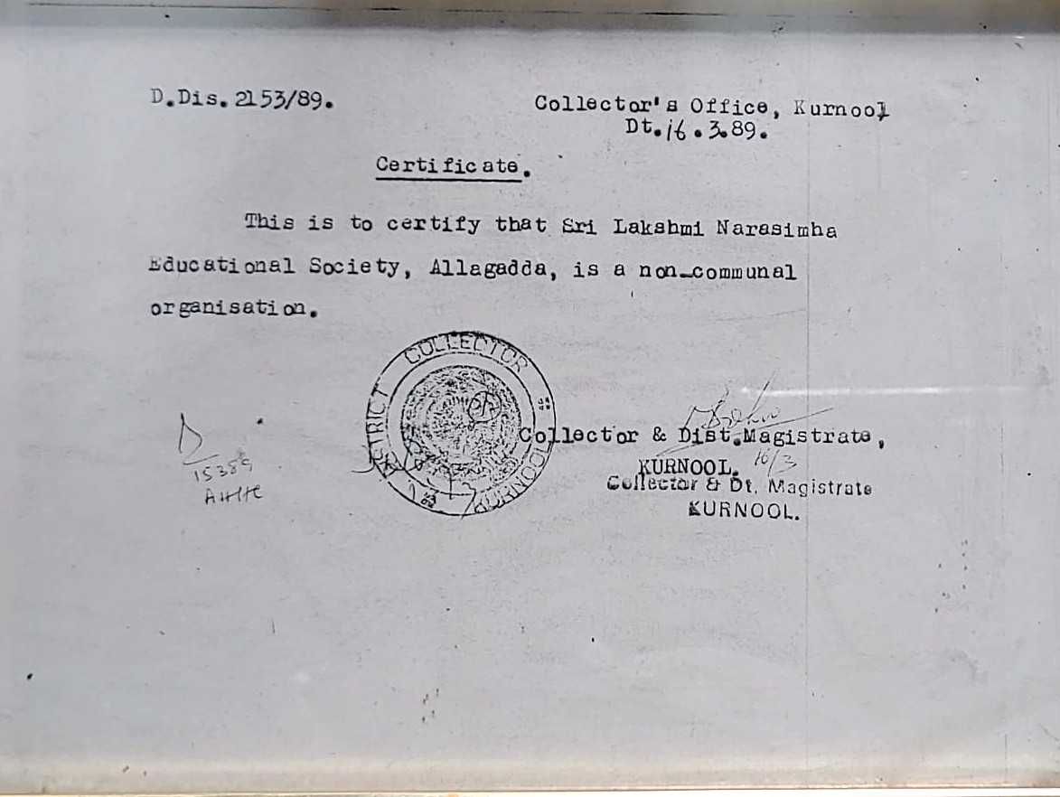 SLNES Certificate